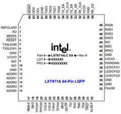 LXT971A Datasheet PDF Intel