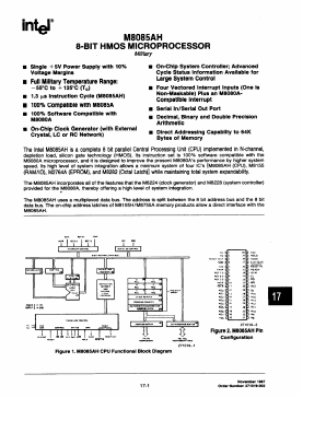 M8085AH Datasheet PDF Intel