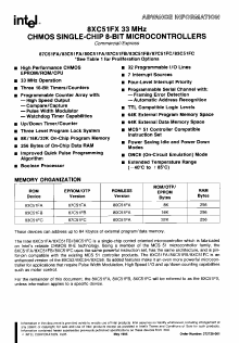P80C51FA Datasheet PDF Intel