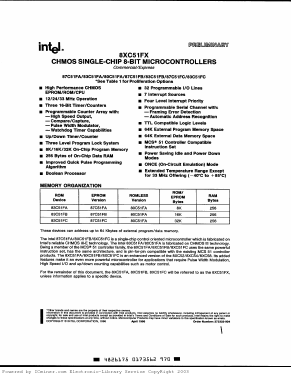TD87C51FA Datasheet PDF Intel