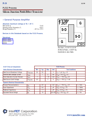 PJ32 Datasheet PDF InterFET 
