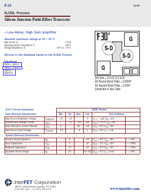 NJ30L Datasheet PDF InterFET 