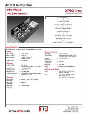 IFC350-30 Datasheet PDF International Power DC Power Supplies