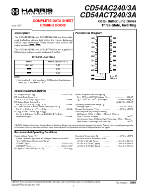 CD54AC2403A Datasheet PDF Intersil