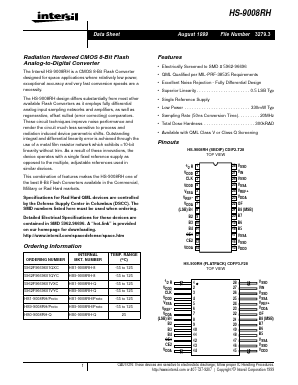 HS-9008RH Datasheet PDF Intersil