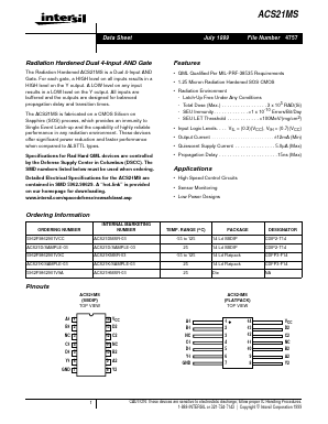 5962F9862901VCC Datasheet PDF Intersil