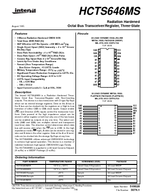 HCTS646K Datasheet PDF Intersil