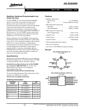 HS-3530ARH Datasheet PDF Intersil