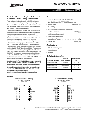 HS1B-0509RH-Q Datasheet PDF Intersil