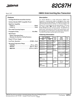 CD82C87H-5 Datasheet PDF Intersil