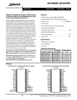 HS1B-0547RH-Q Datasheet PDF Intersil