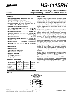 HFA11XXEVAL Datasheet PDF Intersil