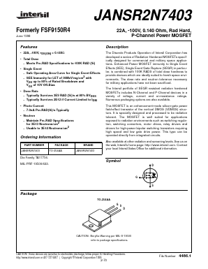 JANSR2N7403 Datasheet PDF Intersil