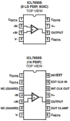 ICL7650S Datasheet PDF Intersil