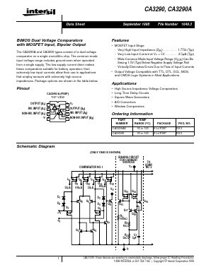CA3290A Datasheet PDF Intersil