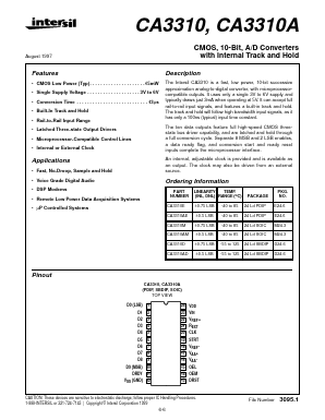 CA3310AD Datasheet PDF Intersil