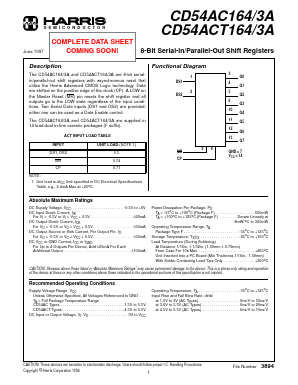 CD54AC164 Datasheet PDF Intersil