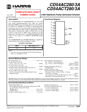CD54AC2803A Datasheet PDF Intersil