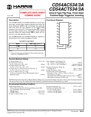 CD54AC534/3A Datasheet PDF Intersil