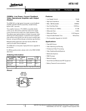 HFA1145IB Datasheet PDF Intersil