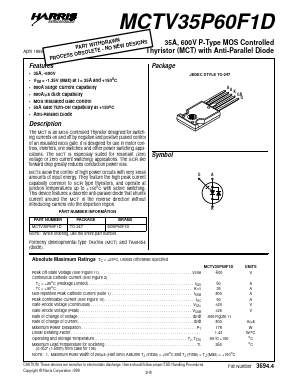 MCTV35P60F1D Datasheet PDF Intersil