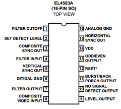 EL4583AISZ Datasheet PDF Intersil