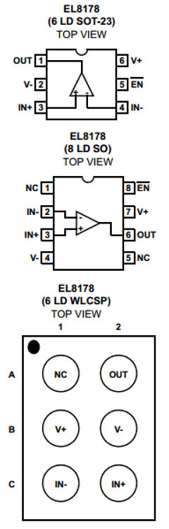EL8178FIZ-T7 Datasheet PDF Intersil