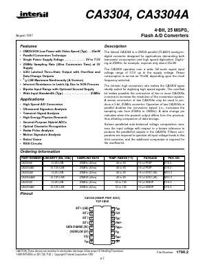 CA3304AM Datasheet PDF Intersil