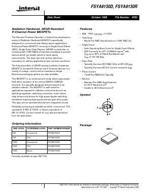 FSYA9150D1 Datasheet PDF Intersil