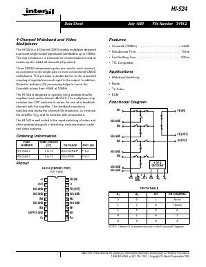 HI3-0524-5 Datasheet PDF Intersil