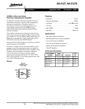 HA7-5127-5 Datasheet PDF Intersil