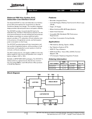 HC5503TCP Datasheet PDF Intersil