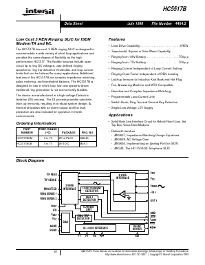 HC5517BCM Datasheet PDF Intersil