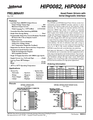 HIP0084AS1 Datasheet PDF Intersil