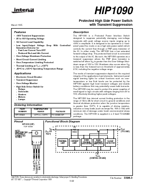 HIP1090AS Datasheet PDF Intersil
