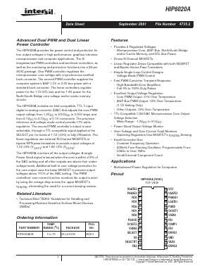 HIP6020A Datasheet PDF Intersil