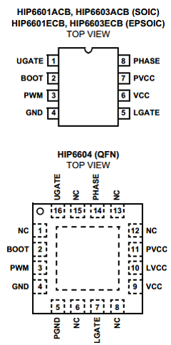 HIP6601ECB Datasheet PDF Intersil