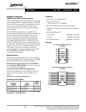 HS-303 Datasheet PDF Intersil