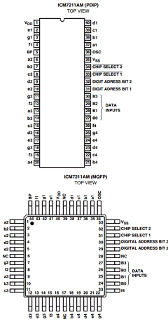 ICM7211AM Datasheet PDF Intersil