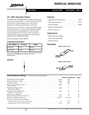 RHRD4120 Datasheet PDF Intersil