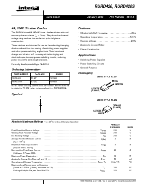 RURD42059A Datasheet PDF Intersil