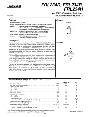 FRL234D Datasheet PDF Intersil