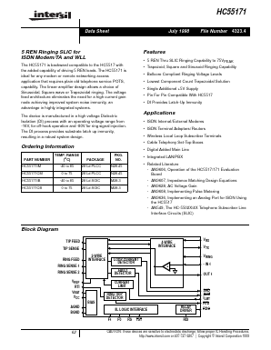 HC55171CB Datasheet PDF Intersil