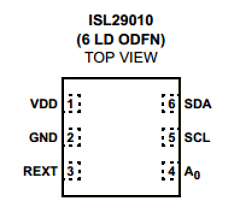 ISL29010 Datasheet PDF Intersil