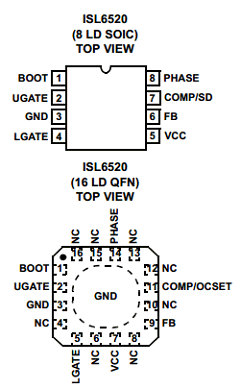 ISL6520IR Datasheet PDF Intersil