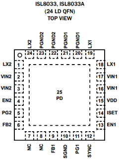 ISL8033 Datasheet PDF Intersil