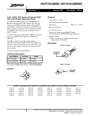 TO-220AB Datasheet PDF Intersil
