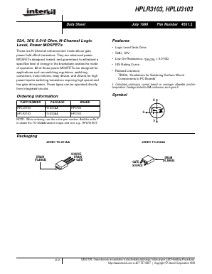 TO-252AA Datasheet PDF Intersil