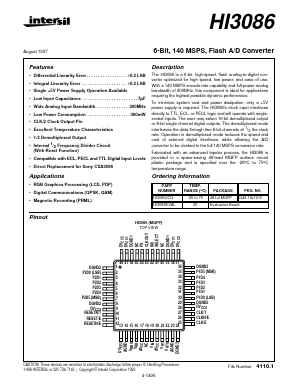 HI3086 Datasheet PDF Intersil