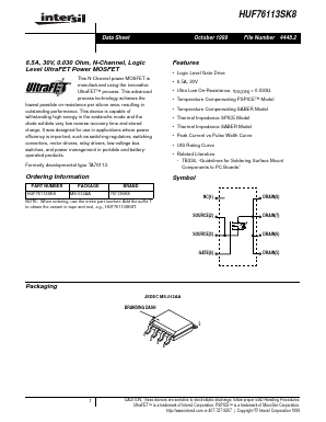 HUF76113SK8 Datasheet PDF Intersil